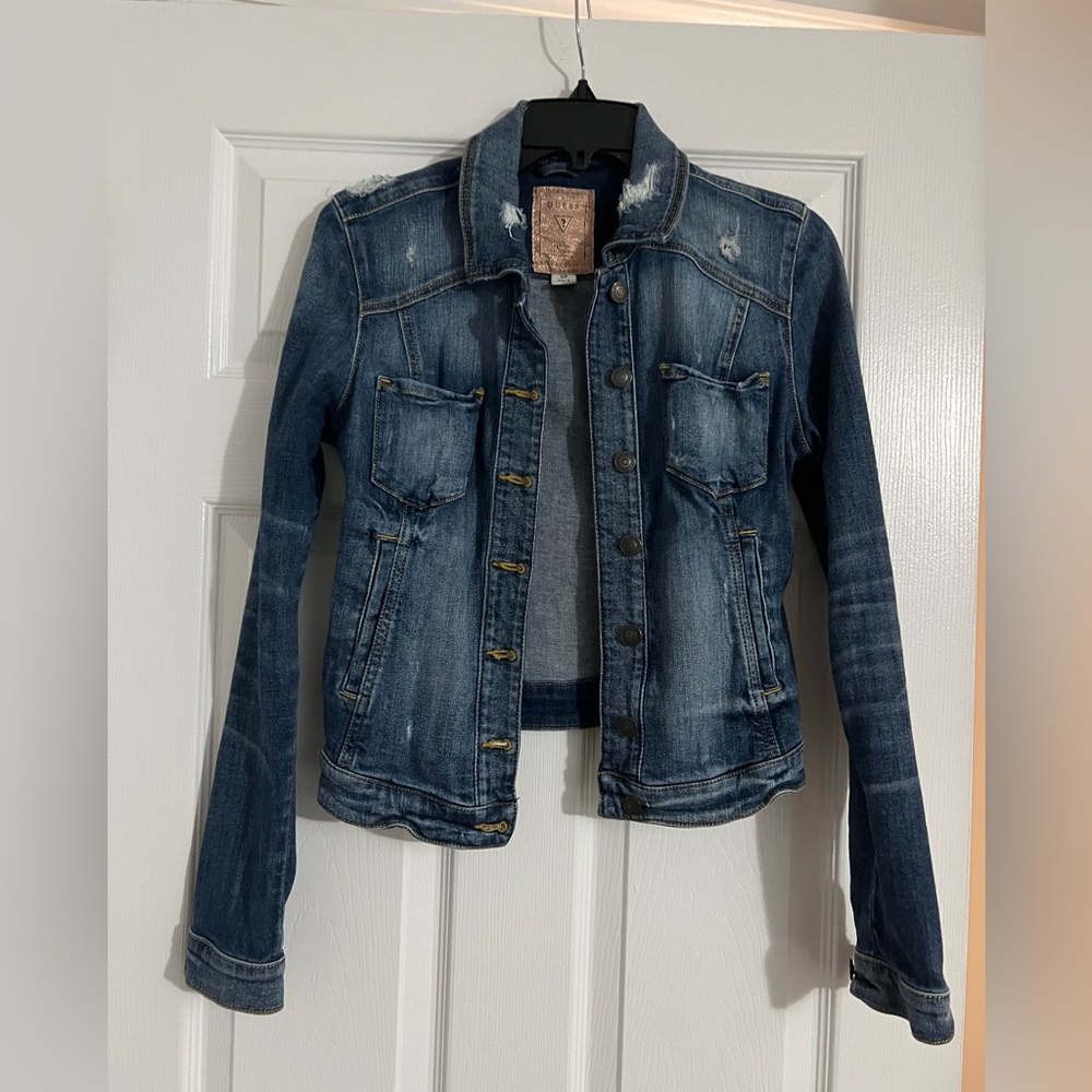 Guess distressed denim jacket